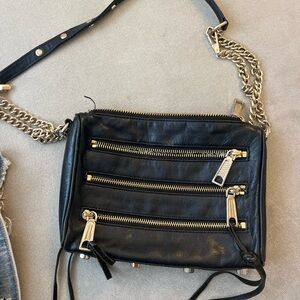 Rebecca Minkoff Black Leather Crossbody Bag